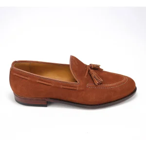 Tassel Loafer Windsor em camurça cor terra