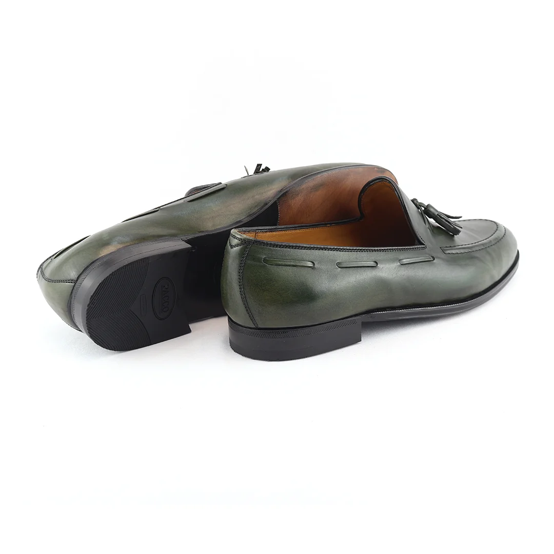 Tassel Loafer Clássico Windsor cor artesanal Verde Musgo - Image 5