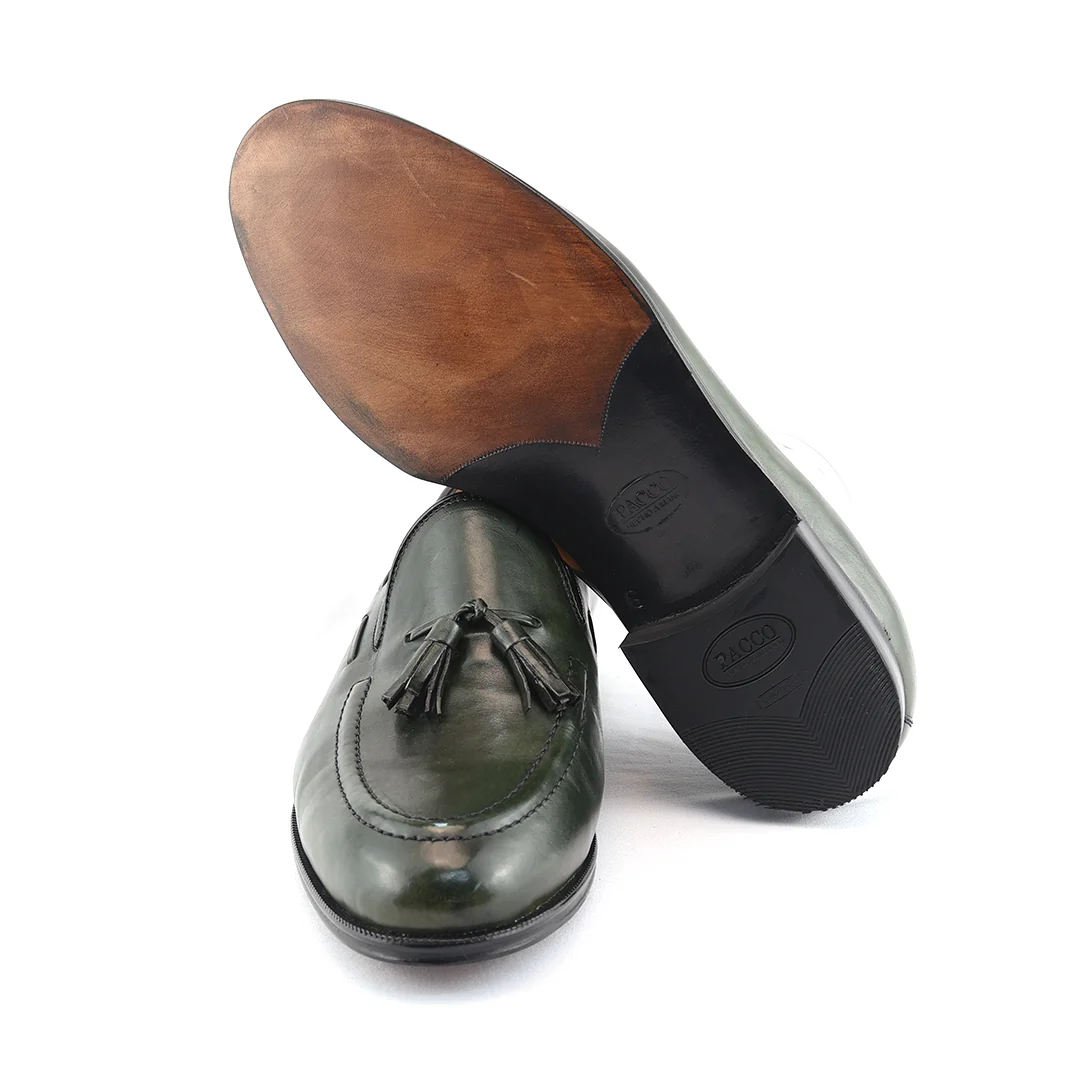 Tassel Loafer Clássico Windsor cor artesanal Verde Musgo - Image 7