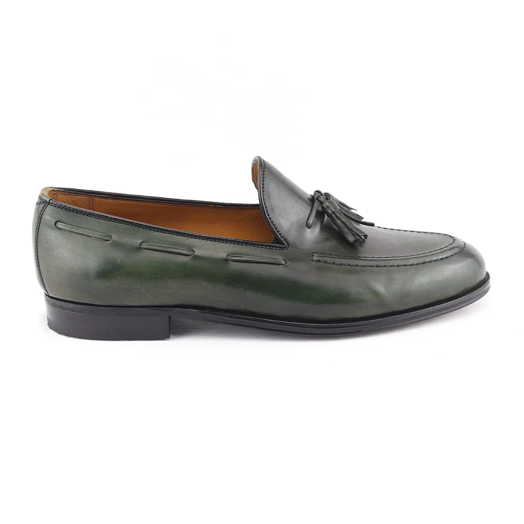 Tassel Loafer Clássico Windsor cor artesanal Verde Musgo - Image 2