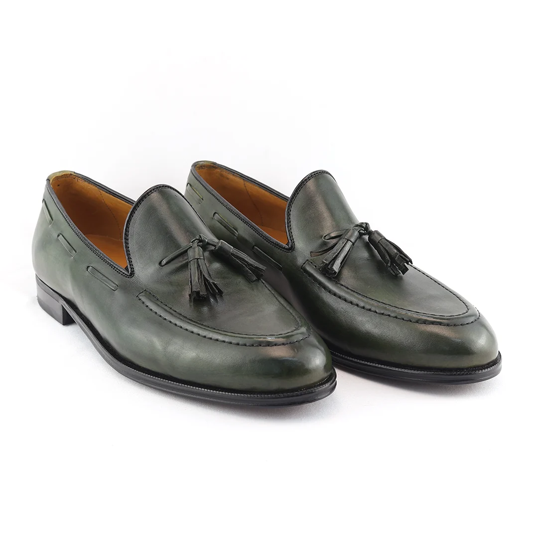 Tassel Loafer Clássico Windsor cor artesanal Verde Musgo - Image 9