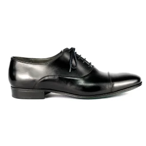 Oxford Cap Toe Matteo em Cromo Alemão cor preto