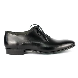 Oxford Plain Toe Andreas em Cromo Alemão cor preto
