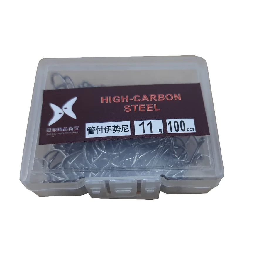 100 Pçs Conjunto De Anzol De Pesca Aço Carbono Forte Água Salgada Doce Afiada Círculo Jig Anzóis - Image 8