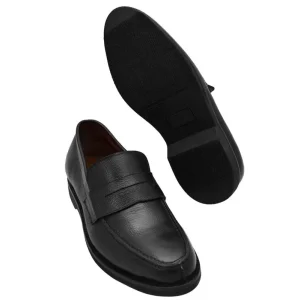 Loafer León em couro granulado cor Preto