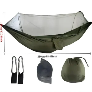 Rede de Acampamento com Mosquiteiro 250x120cm - Leve e Resistente