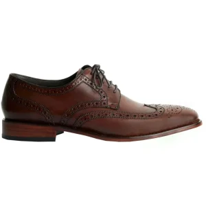 Derby Brogue - Wellington cor artesanal Mogno