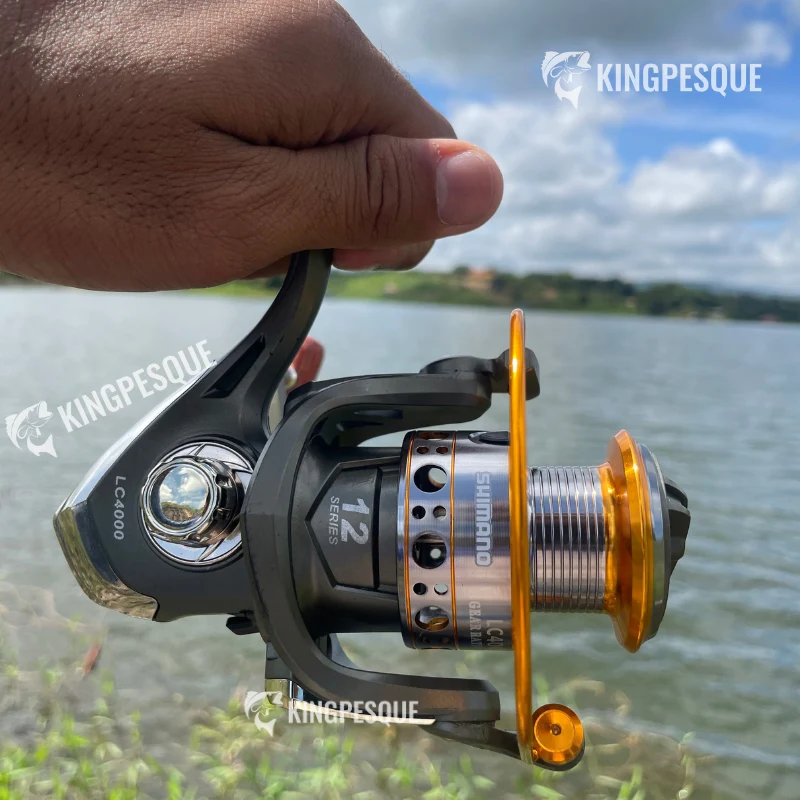 Molinete Shimano Com Drag de Até 10 kg 12 Rolamentos Força de Travagem Forte - Image 3