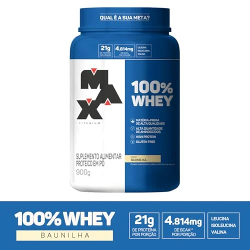 Max Titanium 100% Whey - 900G Baunilha - - Image 7