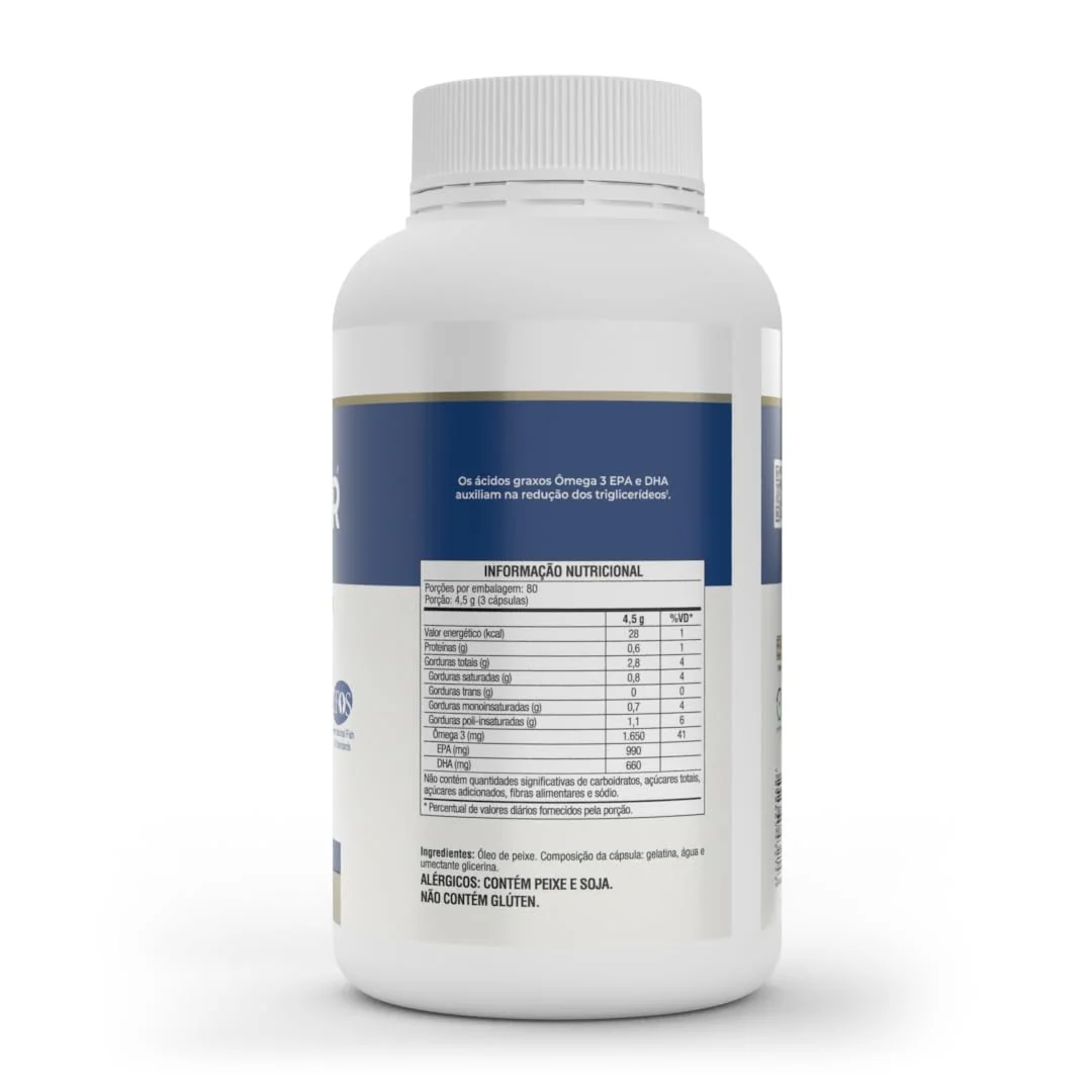 Ômega 3 Omegafor Plus 240 Caps Vitafor – IFOS, Alta Concentração EPA DHA, Sem Odor - Image 4