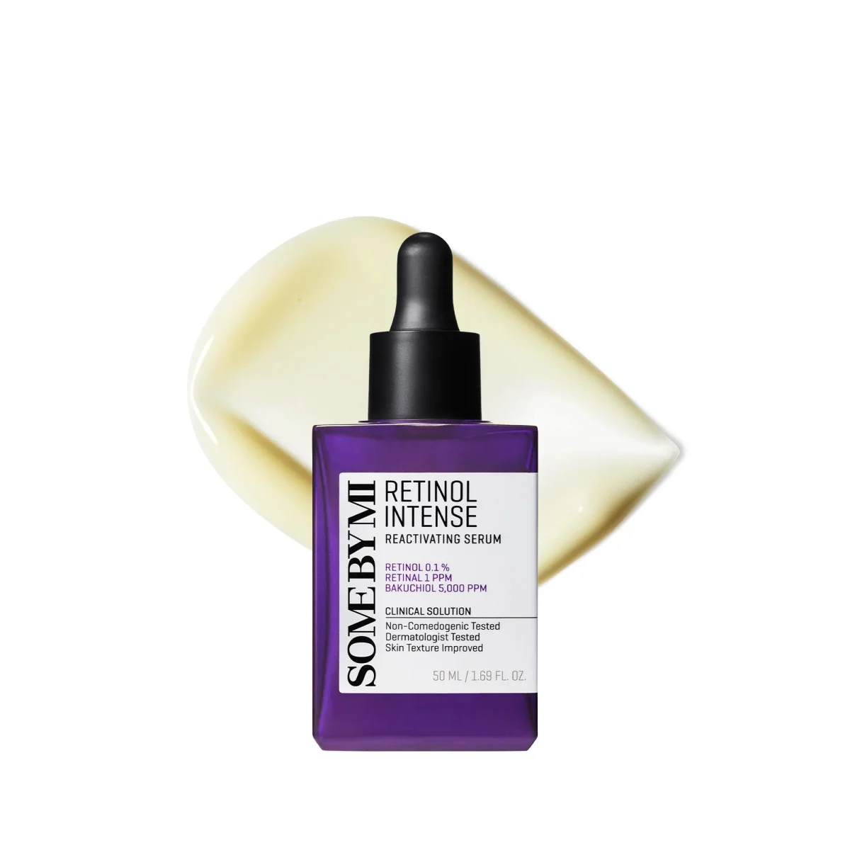 SOME BY MI Sérum reativador intenso retinol – 50 ml – Soro coreano Bakuchiol Retinol para firmar o rosto – Melhora os sinais de envelhecimento, minimiza o tamanho dos poros e refina a textura da pele