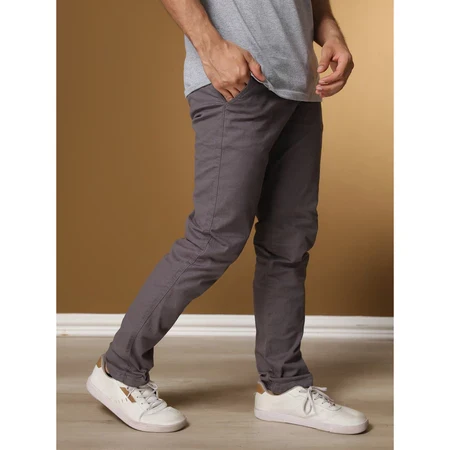 Calças Sarja Masculina Alfaiataria Bolso Faca Bolso Embutido - Image 3