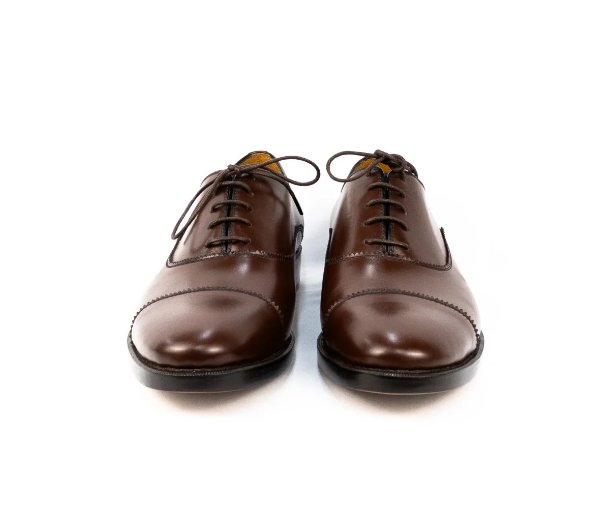 Oxford Cap Toe Parker Solado Duplo e feito em Cromo Alemão cor pinhão - Image 8