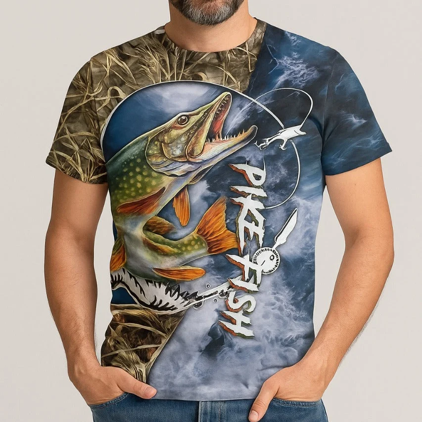 Camisa de Pesca com Secagem Rápida e Estampa de Pesca - Image 8