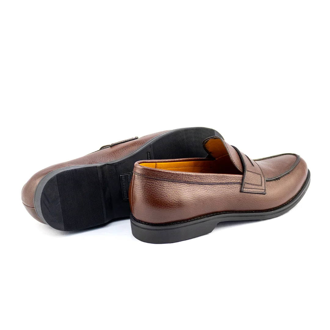 Loafer León em couro granulado - na lindíssima cor pinhão - Image 7