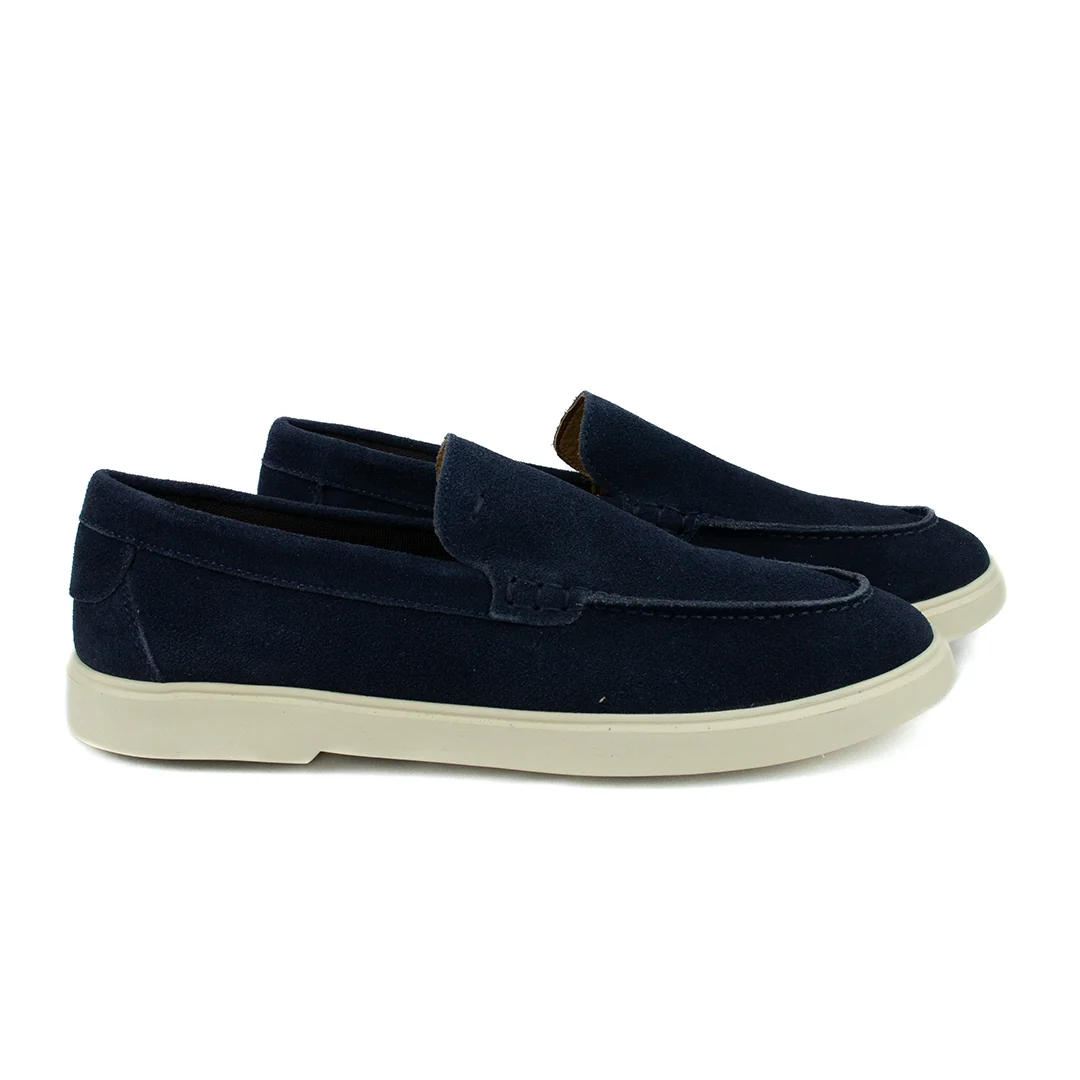 Novo Mocassim Casual Esportivo em Camurça- Azul Marinho - Image 3