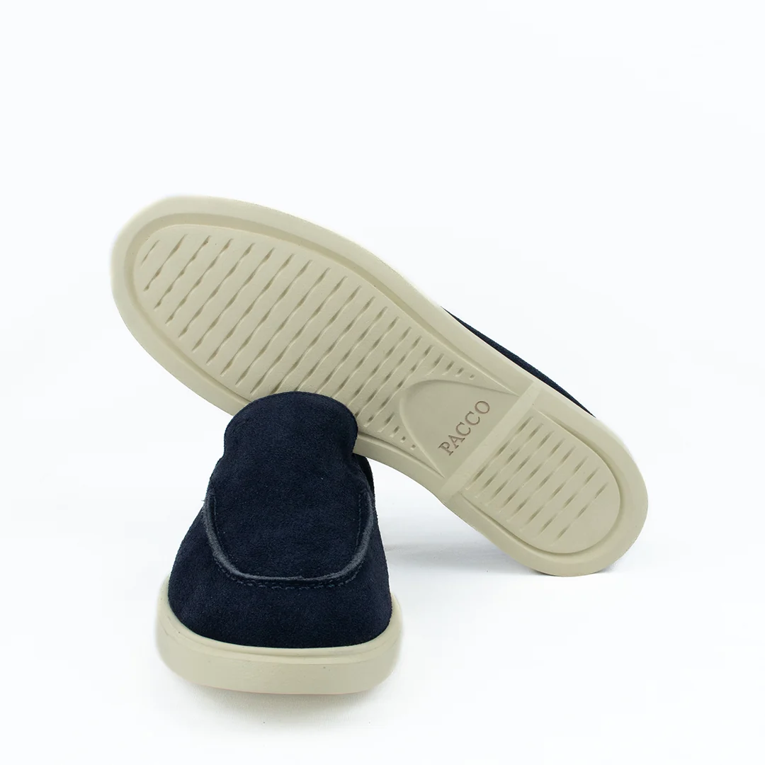 Novo Mocassim Casual Esportivo em Camurça- Azul Marinho - Image 7