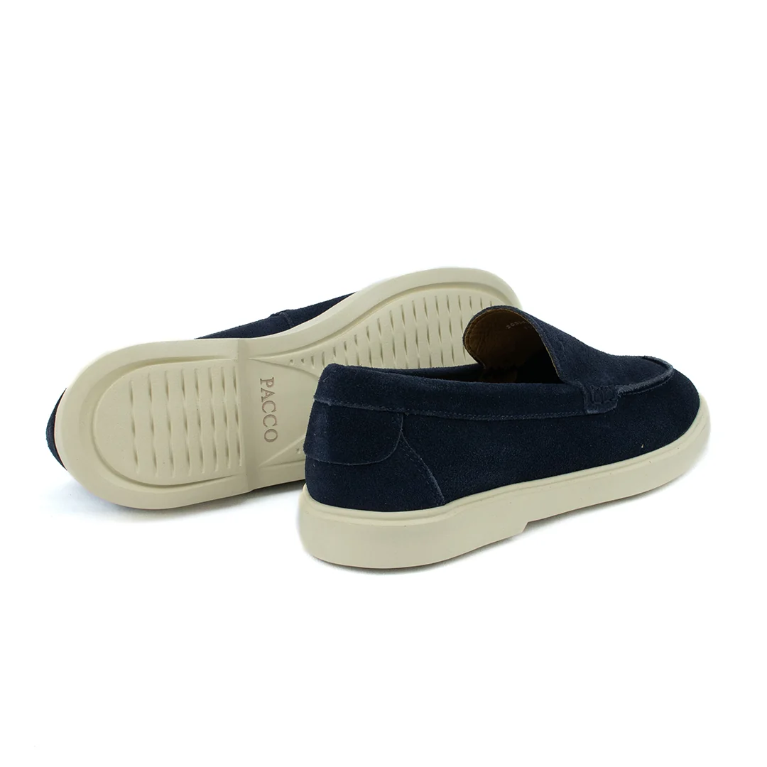 Novo Mocassim Casual Esportivo em Camurça- Azul Marinho - Image 5