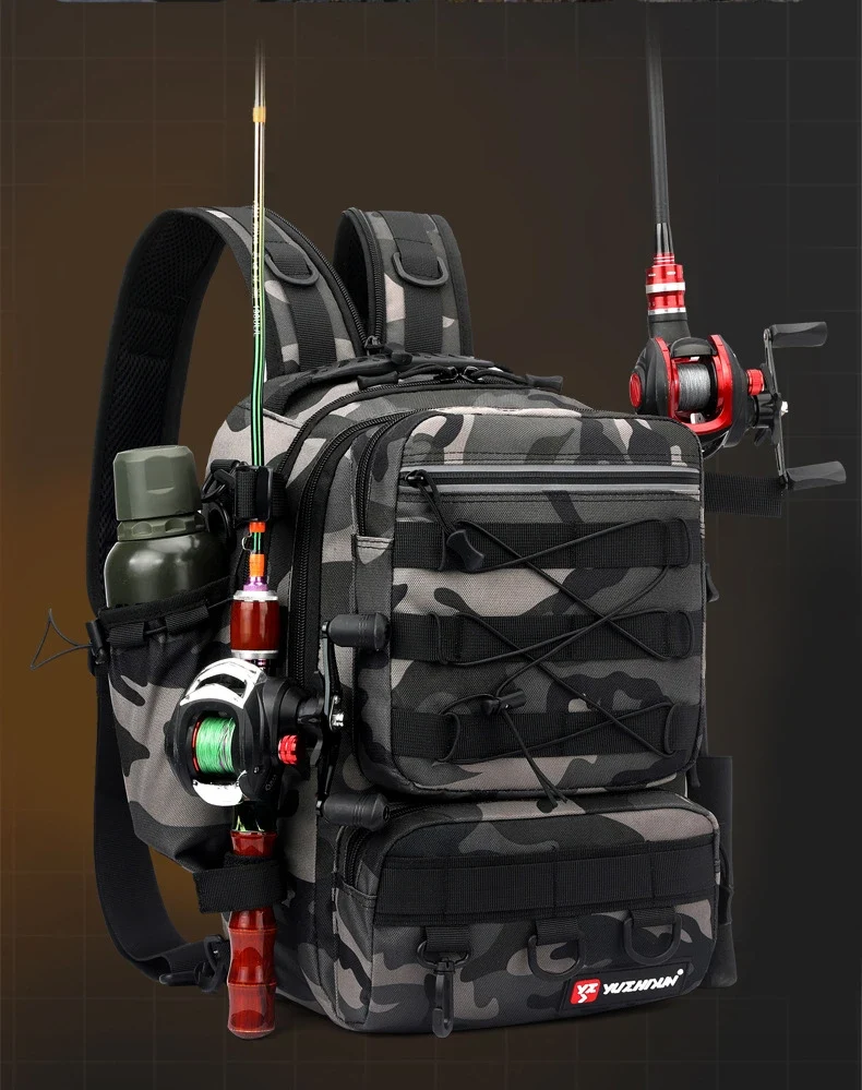 Bolsa de Pesca Camuflada Multi-Funcional com Grande Capacidade - Image 7