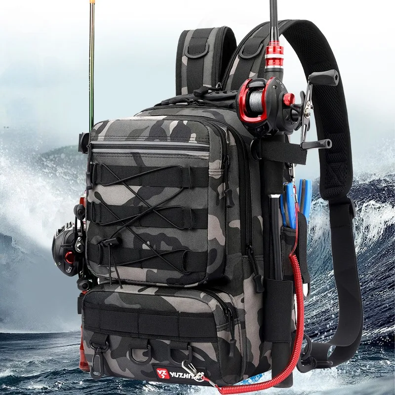 Bolsa de Pesca Camuflada Multi-Funcional com Grande Capacidade - Image 5
