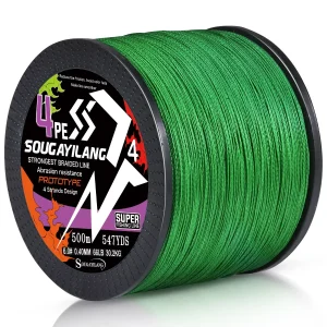 Linha de Pesca Trançada Sougayilang 4 Fios - Suavidade e Durabilidade