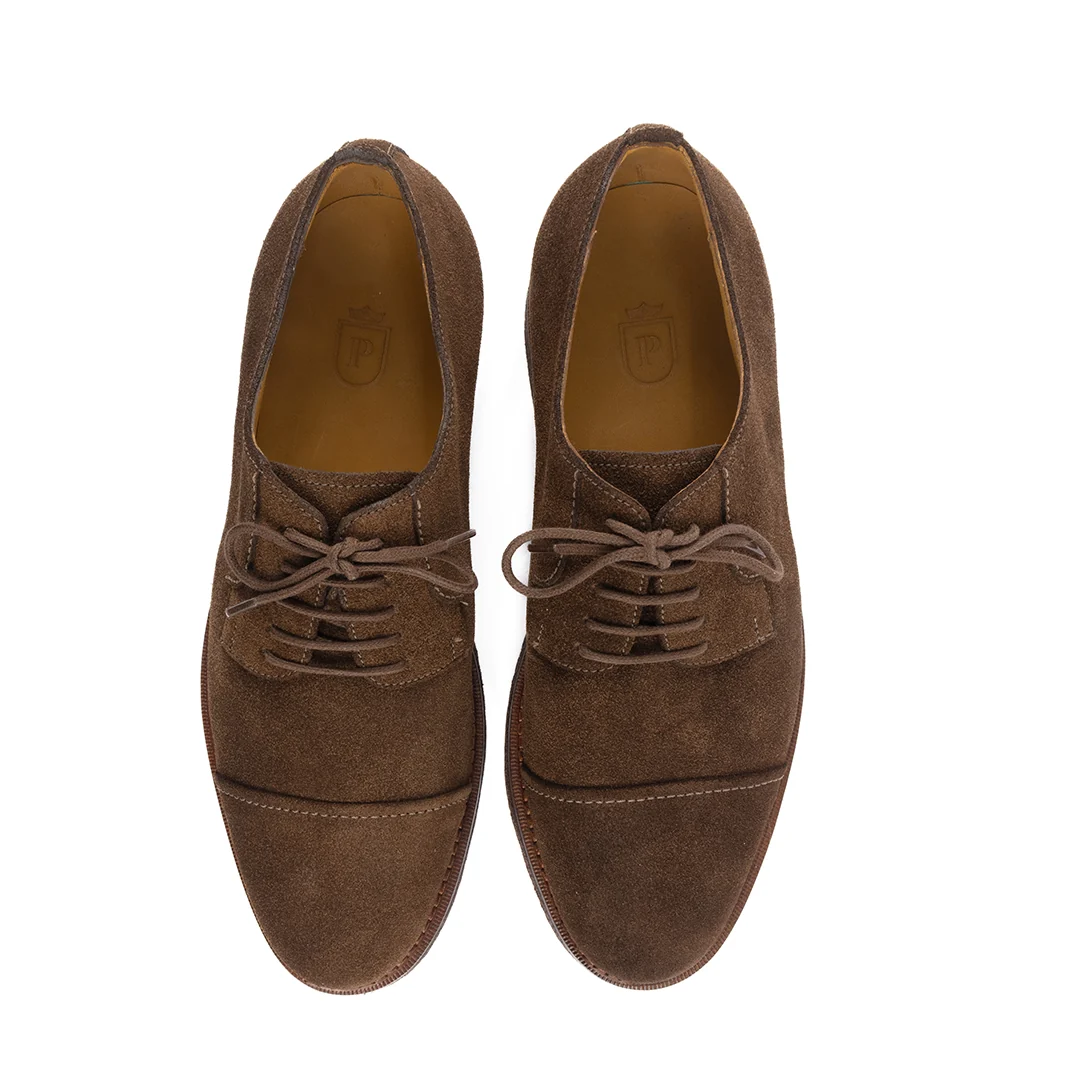 Derby Cap Toe Borelli solado em borracha crepe natural - Image 9