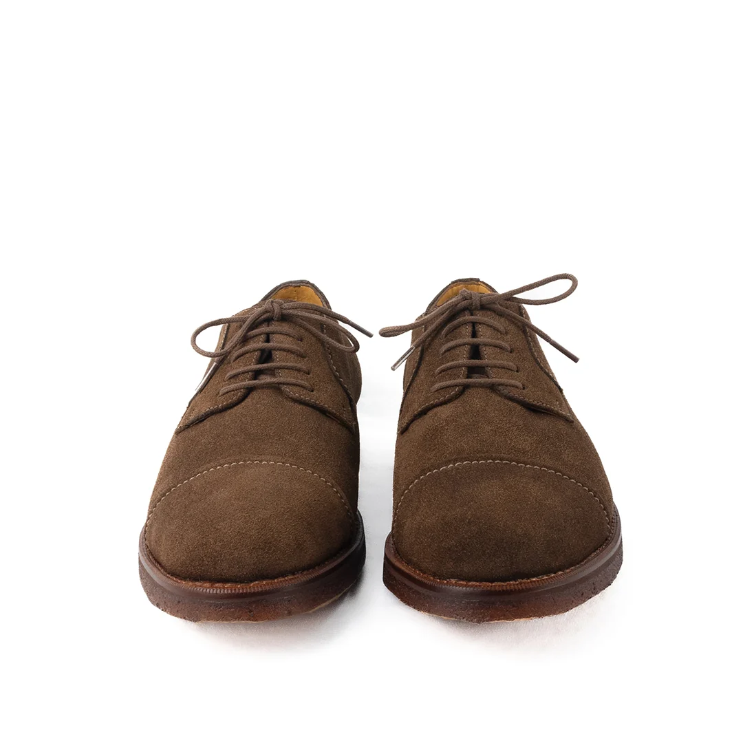 Derby Cap Toe Borelli solado em borracha crepe natural - Image 8