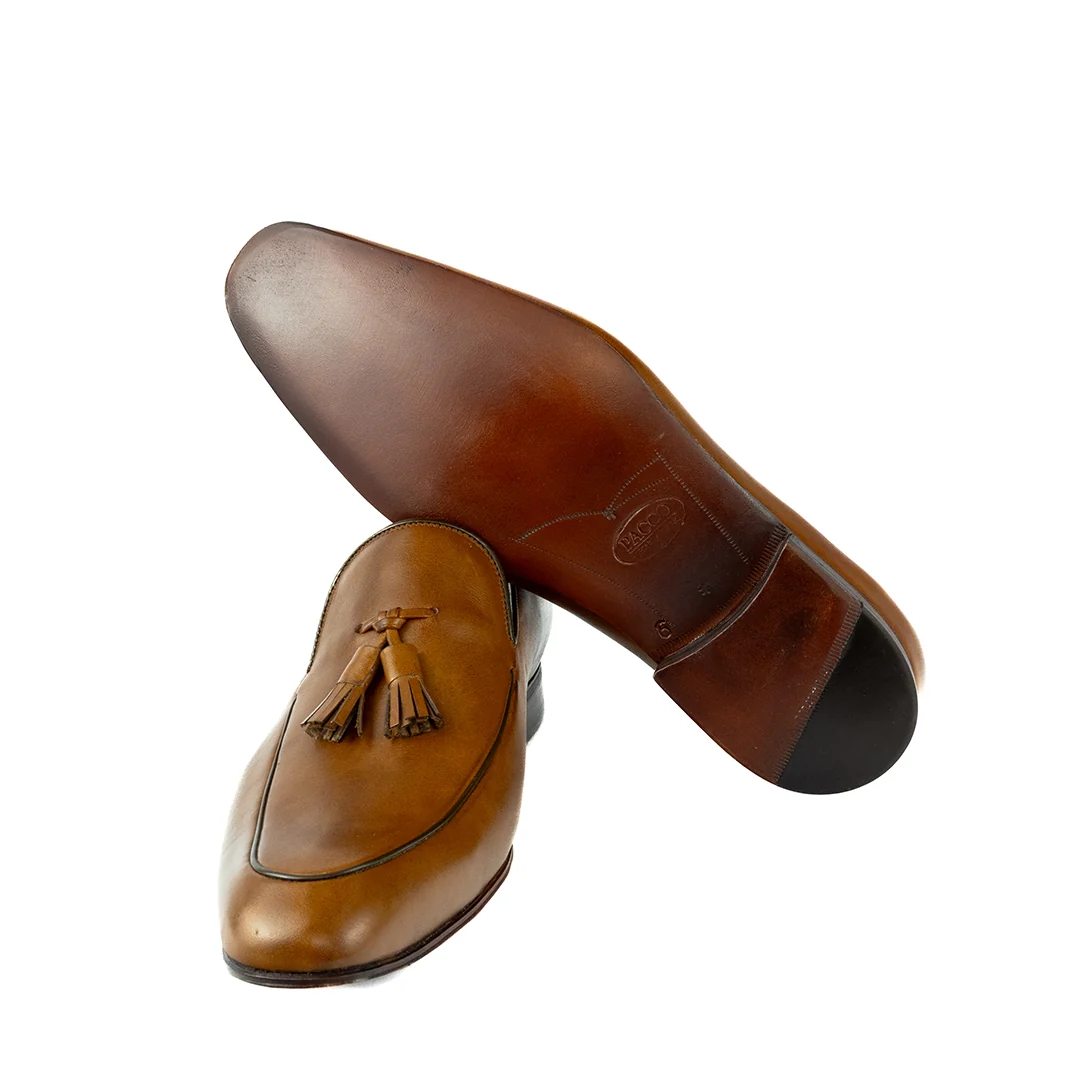 Tassel Loafer Lorenzo criação exclusiva Pacco - cor Artesanal Havana - Image 7
