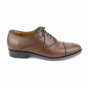 Oxford Cap Toe Parker Solado Duplo cor  artesanal chocolate