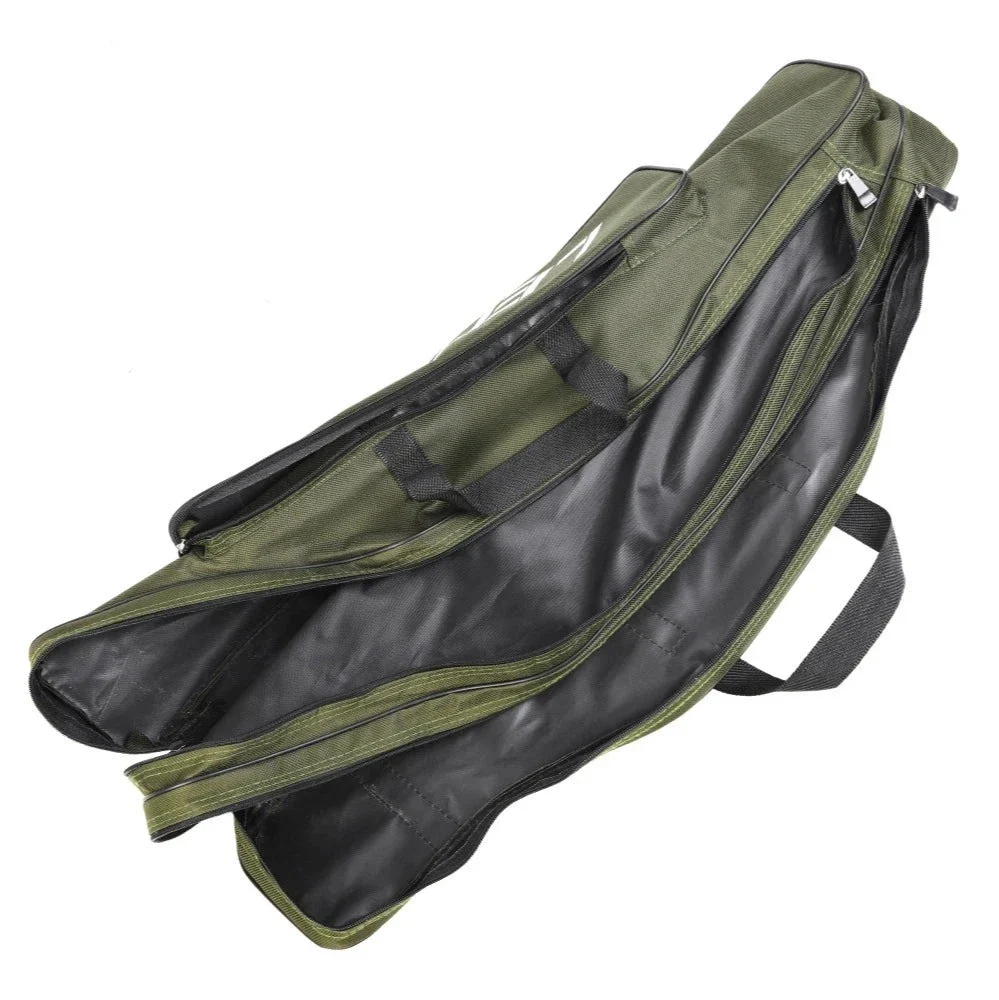 Bolsa Para Vara De Pesca 80cm Dobrável 2 Compartimento 1 Bolso Lateral - Image 7