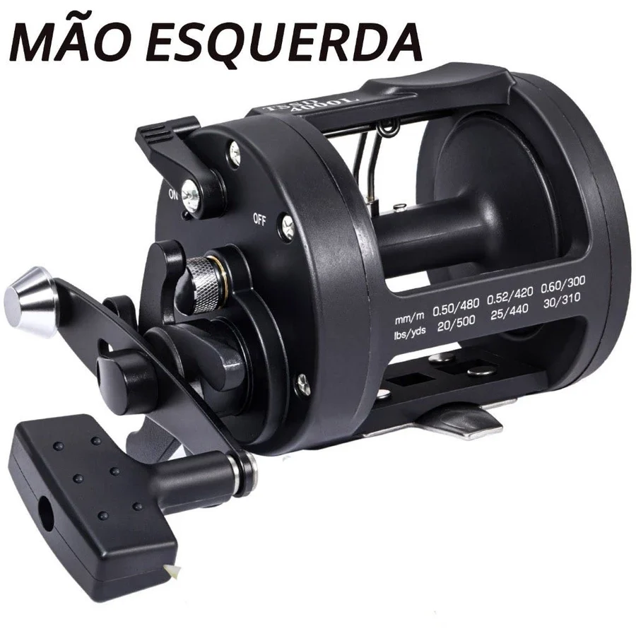 Carretilha Perfil Alto Forte Pesca Pesada 20kg 3000/4000 - Image 5
