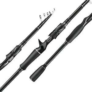 Vara de Pesca Telescópica de Fibra de Carbono - Super Rígida