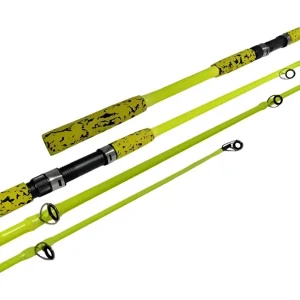 Vara De Pesca Profissional 2 Parte Para Carretilha Carbono 2,40m 60lbs