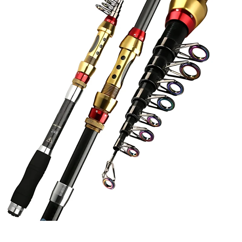 Vara de Pesca Telescópica Yernea 99% Carbono 1.8 até 3.6m - Image 2