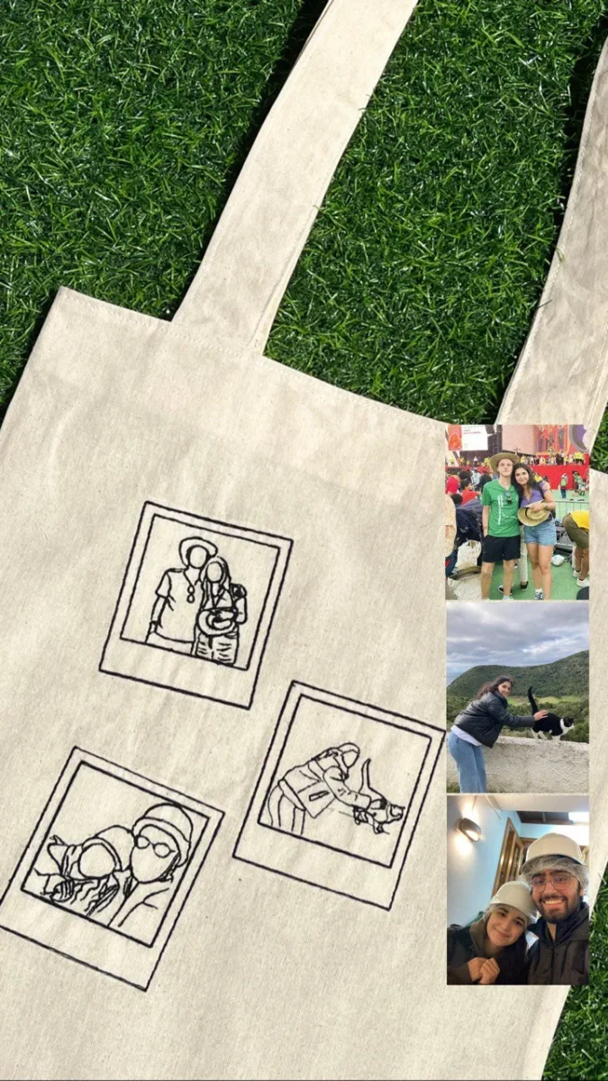 TOTE BAG EM PRETO COM FOTOGRAFIAS POLAROID - Image 4