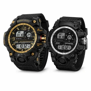 Relógio Masculino Sport Shock Digital À Prova D'Água Com Alarme E Calendário