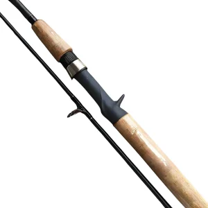 Vara De Pesca Fibra De Carbono 1.8 m Cabo de Cortiça Baitcasting Desmontavel 2 Peças